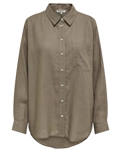 Only - Tokyo Hørskjorte - Brindle